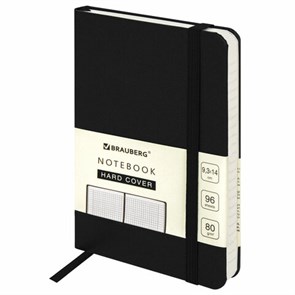 {{photo.Alt || photo.Description || 'Блокнот МАЛЫЙ ФОРМАТ (93х140 мм) А6, BRAUBERG ULTRA, балакрон, 80 г/м2, 96 л., клетка, черный, 113052'}}