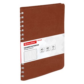 {{photo.Alt || photo.Description || 'Тетрадь А5 (148x218 мм), BRAUBERG "Office PRO", гибкая, под кожу, гребень, 80 л., коричневая, 111044'}}