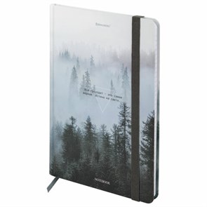 {{photo.Alt || photo.Description || 'Блокнот с резинкой в клетку 96 л., А5 145х203 мм, твердая обложка, BRAUBERG, "Туман", 116315'}}