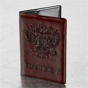 {{photo.Alt || photo.Description || 'Обложка для паспорта STAFF, полиуретан под кожу, "ГЕРБ", коричневая, 237604'}}