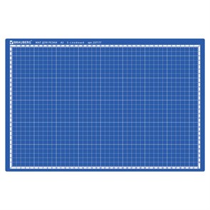 {{photo.Alt || photo.Description || 'Коврик (мат) для резки BRAUBERG EXTRA 5-слойный, А3 (450х300 мм), двусторонний, толщина 3 мм, синий, 237177'}}