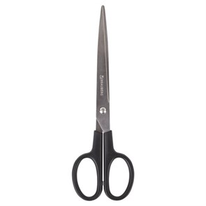 {{photo.Alt || photo.Description || 'Ножницы BRAUBERG "Standard" 205 мм, черные, классической формы, 2-х сторонняя заточка, 237097'}}