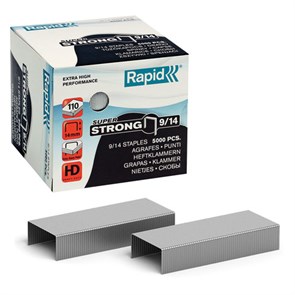 {{photo.Alt || photo.Description || 'Скобы для степлера RAPID HD110 "Super Strong" №9/14, 5000 штук, до 110 листов, 24871500'}}