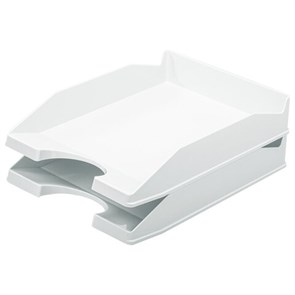 {{photo.Alt || photo.Description || 'Лоток горизонтальный для бумаг КОМПЛЕКТ 2 шт., BRAUBERG "Modern", 346х254х61 мм, белый, 238026'}}