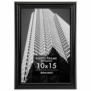 {{photo.Alt || photo.Description || 'Рамка 10х15 см небьющаяся, багет 14 мм, пластик, BRAUBERG "Original", черная, 391227'}}