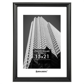 {{photo.Alt || photo.Description || 'Рамка 15х21 см небьющаяся, багет 14 мм, пластик, BRAUBERG "Original", черная, 391228'}}