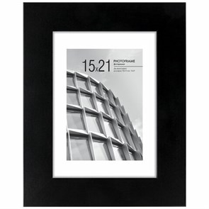 {{photo.Alt || photo.Description || 'Рамка 15х21 см с паспарту 10х15 см небьющаяся, багет 40 мм, МДФ, BRAUBERG "Malcolm", черная, 391268'}}