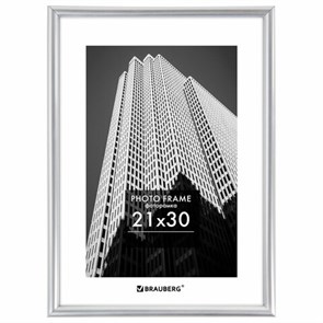 {{photo.Alt || photo.Description || 'Рамка 21х30 см небьющаяся, багет 12 мм, пластик, BRAUBERG "Original", серебристая, 391231'}}