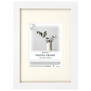 {{photo.Alt || photo.Description || 'Рамка 21х30 см с паспарту 13х18 см небьющаяся, багет 26 мм МДФ, BRAUBERG "Ambassador", белая, 391366'}}