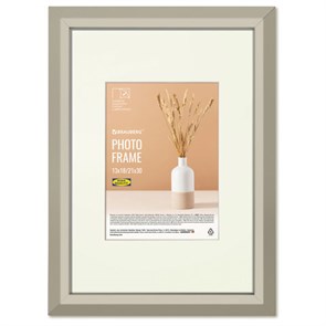 {{photo.Alt || photo.Description || 'Рамка 21х30 см с паспарту 13х18 см, небьющаяся, аналог IKEA, багет 26 мм, МДФ, BRAUBERG "Zool", серая, 391377'}}