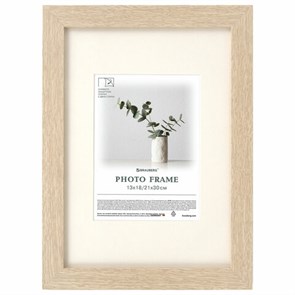 {{photo.Alt || photo.Description || 'Рамка 21х30 см с паспарту 13х18 см, небьющаяся, багет 26 мм, МДФ, BRAUBERG "Ambassador", цвет дуб, 391367'}}