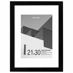 {{photo.Alt || photo.Description || 'Рамка 21х30 см с паспарту 15х21 см небьющаяся, багет 20 мм, пластик, BRAUBERG "New Age", черная, 391275'}}
