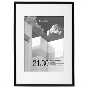 {{photo.Alt || photo.Description || 'Рамка 21х30 см с паспарту 15х21 см небьющаяся, багет 5 мм, пластик, BRAUBERG "Smart", черная, 391280'}}