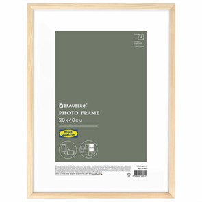 {{photo.Alt || photo.Description || 'Рамка 30х40 см небьющаяся, аналог IKEA, багет 12 мм, дерево, BRAUBERG "Woodray", цвет натуральный, 391361'}}