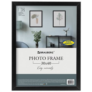 {{photo.Alt || photo.Description || 'Рамка 30х40 см небьющаяся, аналог IKEA, багет 21 мм, МДФ, BRAUBERG "Idea", черная, 391373'}}