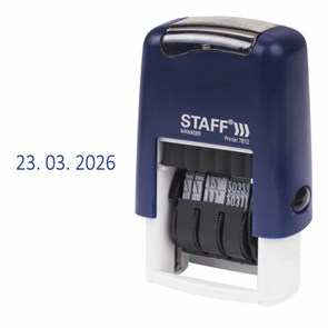{{photo.Alt || photo.Description || 'Датер-мини STAFF, месяц цифрами, оттиск 22х4 мм, "Printer 7810 BANK", 237433'}}