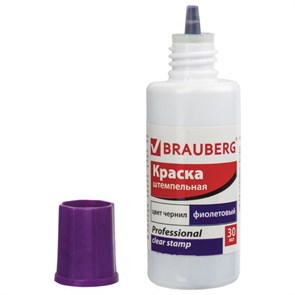 {{photo.Alt || photo.Description || 'Краска штемпельная BRAUBERG PROFESSIONAL, clear stamp, фиолетовая, 30 мл, на водной основе, 227982'}}