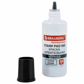 {{photo.Alt || photo.Description || 'Краска штемпельная BRAUBERG PROFESSIONAL, clear stamp, черная, 30 мл, на водной основе, 227983'}}
