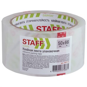 {{photo.Alt || photo.Description || 'Клейкая лента упаковочная 50 мм x 66 м, прозрачная, толщина 40 микрон, STAFF CLASSIC, 440175'}}