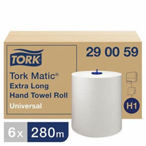 {{photo.Alt || photo.Description || 'Полотенца бумажные рулонные TORK (Система H1) Matic, комплект 6 шт., Universal, 280 м, белые, 290059'}}