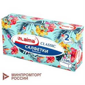 {{photo.Alt || photo.Description || 'Салфетки косметические 100 шт. в картонном боксе 2-слойные, LAIMA "Everyday", 20х20 см, 113588'}}