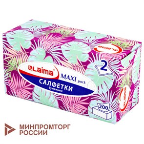 {{photo.Alt || photo.Description || 'Салфетки косметические 200 шт. в картонном боксе 2-слойные, LAIMA "Everyday", 20х20 см, 113589'}}