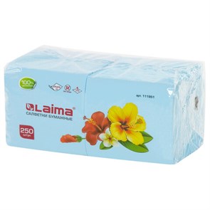 {{photo.Alt || photo.Description || 'Салфетки бумажные 250 штук, 24х24 см, LAIMA, синие (пастельный цвет), 100% целлюлоза, 111951'}}