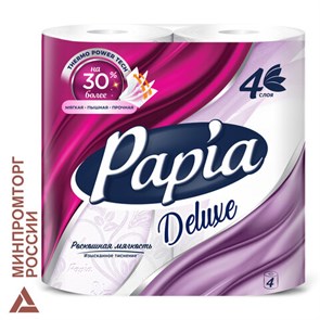{{photo.Alt || photo.Description || 'Бумага туалетная быт., спайка 4 шт., 4-слойная (4х16 м), PAPIA DELUXE, белая, 5080736'}}