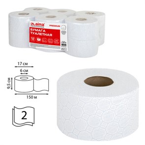 {{photo.Alt || photo.Description || 'Бумага туалетная 150 м, LAIMA (Система Т2) PREMIUM, 2-слойная, белая с ЦВЕТНЫМ ТИСНЕНИЕМ, КОМПЛЕКТ 12 рулонов, 112516'}}