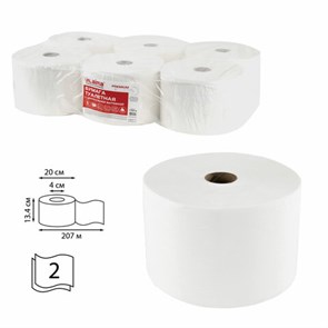 {{photo.Alt || photo.Description || 'Бумага туалетная с центральной вытяжкой 207 м, LAIMA (Система T8) PREMIUM, 2-слойная, белая, КОМПЛЕКТ 6 рулонов, 112514'}}