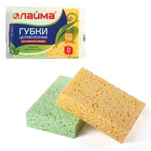 {{photo.Alt || photo.Description || 'Губки бытовые, 20х95х65 мм, КОМПЛЕКТ 2 шт., ЦЕЛЛЮЛОЗНЫЕ (губчатые) для посуды/уборки, LAIMA, К1000, 601590'}}