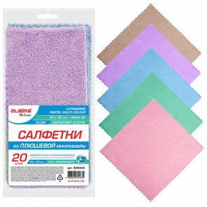 {{photo.Alt || photo.Description || 'Салфетки из МИКРОФИБРЫ ПЛЮШЕВОЙ 30х30 см, КОМПЛЕКТ 20 шт., PASTEL, ассорти, 250 г/м2, LAIMA HOME, 608444'}}