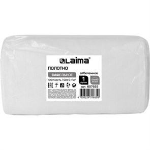 {{photo.Alt || photo.Description || 'Полотно ВАФЕЛЬНОЕ Узбекистан, отбеленное, рулон 0,4х50 м, плотность 100(±5) г/м2, в пакете, LAIMA, 607522'}}
