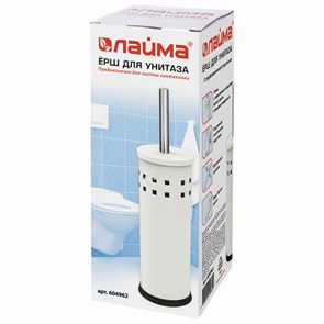 {{photo.Alt || photo.Description || 'Ерш для унитаза LAIMA, с подставкой, металл, белый, глянцевый, 604962'}}