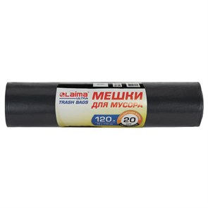 {{photo.Alt || photo.Description || 'Мешки для мусора LAIMA "ULTRA" 120 л, черные, рулон 20 шт., сверхпрочные, ПСД 60 мкм, 70х110 см, 607697'}}