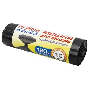 {{photo.Alt || photo.Description || 'Мешки для мусора LAIMA "ULTRA" 160 л черные, рулон 10 шт. прочные, ПВД 30 мкм, 90х120 см, 607694'}}