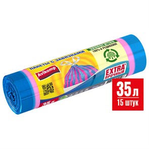 {{photo.Alt || photo.Description || 'Мешки для мусора с завязками 35 л, в рулоне, 15 шт., ПСД, 20 мкм, 50х60 см, "ПОЛОСАТИКИ", голубой/розовый, Avikomp, 40196'}}