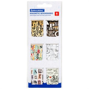 {{photo.Alt || photo.Description || 'Закладки для книг МАГНИТНЫЕ, "LETTERS", набор 6 шт., 35x25 мм, BRAUBERG, 113166'}}