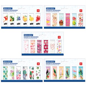 {{photo.Alt || photo.Description || 'Закладки для книг МАГНИТНЫЕ, "MIX", набор 30 шт., 60x20 мм, BRAUBERG, 113175'}}