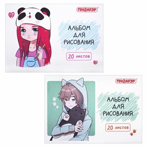 {{photo.Alt || photo.Description || 'Альбом для рисования А4 20 л., скоба, обложка офсет, ПИФАГОР, 203х288 мм, "Детки" (2 вида), 106690'}}