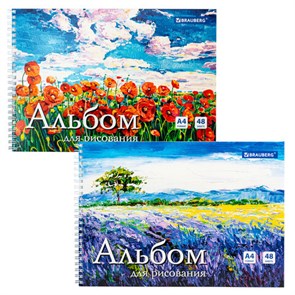 {{photo.Alt || photo.Description || 'Альбом для рисования, А4, 48 л., гребень, обложка картон, BRAUBERG, 205х290 мм, "Летний пейзаж" (2 вида), 106328'}}