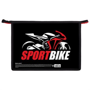 {{photo.Alt || photo.Description || 'Папка для труда на молнии BRAUBERG А4, 2 отделения, органайзер, "Sport bike", 270981'}}