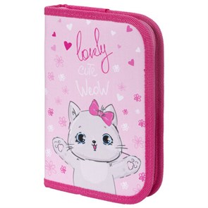 {{photo.Alt || photo.Description || 'Пенал ПИФАГОР, 1 отделение, ткань, 19x13 см, "Cute Meow", 270358'}}