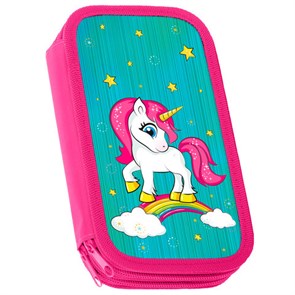 {{photo.Alt || photo.Description || 'Пенал ЮНЛАНДИЯ, 2 отделения, ламинированный картон, 19х11 см, "Neon unicorn", 270172'}}