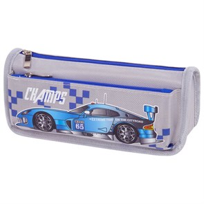 {{photo.Alt || photo.Description || 'Пенал мягкий ЮНЛАНДИЯ, 2 отделения, полиэстер, "Car champion", серый, 21х6х9 см, 228983'}}
