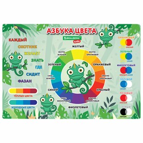 {{photo.Alt || photo.Description || 'Настольное покрытие BRAUBERG KIDS для труда и творческих занятий, ПВХ, "Color map", 50х35 см, 272360'}}
