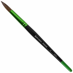 {{photo.Alt || photo.Description || 'Кисть из ворса пони № 9, BRAUBERG PREMIUM, 200988'}}