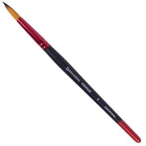 {{photo.Alt || photo.Description || 'Кисть синтетика, круглая № 9, BRAUBERG PREMIUM, 201008'}}