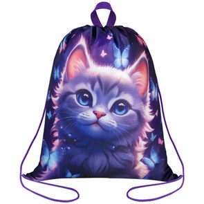 {{photo.Alt || photo.Description || 'Мешок для обуви BRAUBERG KIDS, с петлей, 42х34 см, "Curious cat", 273434'}}