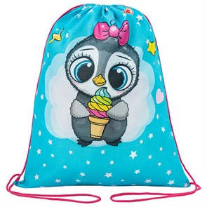 {{photo.Alt || photo.Description || 'Мешок для обуви ПИФАГОР, 1 отделение, 40х32 см, "Smart penguin", 271602'}}